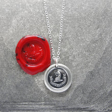 Load image into Gallery viewer, Brave And Faithful - Dog Wax Seal Necklace - Motto Fortis Et Fidelis