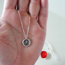 Load image into Gallery viewer, Brave And Faithful - Dog Wax Seal Necklace - Motto Fortis Et Fidelis