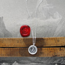 Load image into Gallery viewer, Brave And Faithful - Dog Wax Seal Necklace - Motto Fortis Et Fidelis