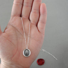 Load image into Gallery viewer, Dragon Wax Seal Necklace - Protection - Antique Wax Seal Charm Jewelry Heraldic Mythical Beast