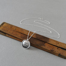 Load image into Gallery viewer, Dragon Wax Seal Necklace - Protection - Antique Wax Seal Jewelry Heraldic Mythical Beast