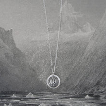 Load image into Gallery viewer, Silver Eagle Wax Seal Necklace - Actions Speak Louder Than Words - RQP Studio