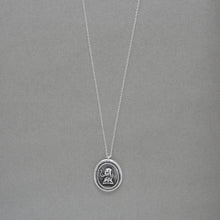 Load image into Gallery viewer, Good Luck Elephant - Silver Wax Seal Necklace - Strength Wit Fortune Symbol