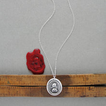 Load image into Gallery viewer, Good Luck Elephant - Silver Wax Seal Necklace - Strength Wit Fortune Symbol