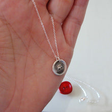 Load image into Gallery viewer, I Have Faith In Myself - Silver Elephant Wax Seal Necklace - RQP Studio