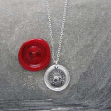 Load image into Gallery viewer, I Have Faith In Myself - Silver Elephant Wax Seal Necklace - RQP Studio