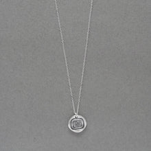 Load image into Gallery viewer, Old England For Ever - Silver Wax Seal Necklace - English Rose Symbol Jewelry