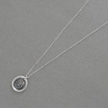 Load image into Gallery viewer, To Be Rather Than Seem To Be - Silver Wax Seal Necklace With Cicero Be Yourself Motto