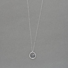 Load image into Gallery viewer, To Be Rather Than Seem To Be - Silver Wax Seal Necklace With Cicero Be Yourself Motto