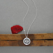 Load image into Gallery viewer, Faith Uplifts And Supports - Wax Seal Necklace Silver Cross Jewelry