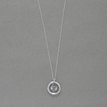 Load image into Gallery viewer, Faith Uplifts And Supports - Wax Seal Necklace Silver Cross Jewelry