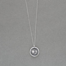 Load image into Gallery viewer, Faith Guides - Silver Wax Seal Necklace - Antique Cross Jewelry