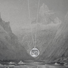 Load image into Gallery viewer, Fearless - Silver Wax Seal Necklace Eagle Soar Without Fear