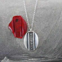 Load image into Gallery viewer, First Prize - Silver Wax Seal Necklace - 1st Prize Place Grand Award