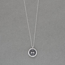 Load image into Gallery viewer, Wax Seal Necklace For Ever Hearts - Love Wax Seal Charm Jewelry In Silver by RQP Studio
