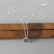 Load image into Gallery viewer, Wax Seal Necklace For Ever Hearts - Love Wax Seal Charm Jewelry In Silver by RQP Studio