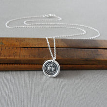 Load image into Gallery viewer, Wax Seal Necklace For Ever Hearts - Love Wax Seal Charm Jewelry In Silver by RQP Studio