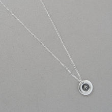 Load image into Gallery viewer, Tiny Fox Mask Wax Seal Necklace In Silver Symbolizing Wisdom Wit - RQP Studio