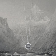 Load image into Gallery viewer, While I Live I'll Crow - Silver Gamecock Wax Seal Necklace Stay Cocky - RQP Studio