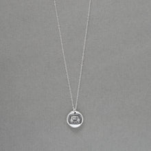 Load image into Gallery viewer, GOAT Wax Seal Necklace - Greatest Of All Time - Antique Silver Wax Seal Jewelry French Motto