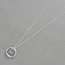 Load image into Gallery viewer, Silver Wax Seal Necklace Eris & Golden Apple - To The Most Beautiful - RQP Studio