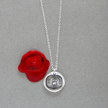 Load image into Gallery viewer, Silver Wax Seal Necklace Eris & Golden Apple - To The Most Beautiful - RQP Studio