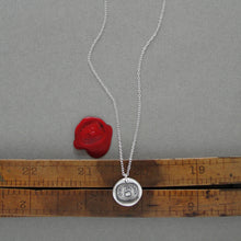 Load image into Gallery viewer, Silver Wax Seal Necklace Eris & Golden Apple - To The Most Beautiful - RQP Studio
