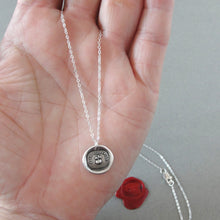 Load image into Gallery viewer, Silver Wax Seal Necklace Eris & Golden Apple - To The Most Beautiful - RQP Studio