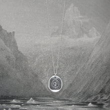 Load image into Gallery viewer, Silver Griffin Wax Seal Necklace - Always Toward Better Things Motto