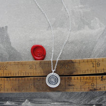 Load image into Gallery viewer, Give It Your All - Silver Griffin Wax Seal Necklace - Strength Symbol