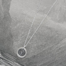 Load image into Gallery viewer, Give It Your All - Silver Griffin Wax Seal Necklace - Strength Symbol