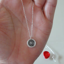 Load image into Gallery viewer, Give It Your All - Silver Griffin Wax Seal Necklace - Strength Symbol