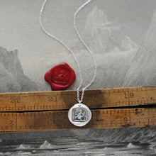 Load image into Gallery viewer, An Uncommon Person - Silver Griffin Wax Seal Necklace With Stars - RQP Studio