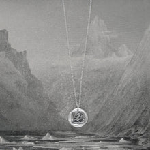 Load image into Gallery viewer, An Uncommon Person - Silver Griffin Wax Seal Necklace With Stars - RQP Studio