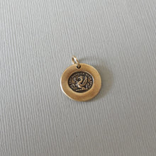Load image into Gallery viewer, What I Wish Is Not Mortal - Griffin Wax Seal Charm - Love Happiness Antique Bronze Wax Seal Jewelry