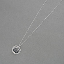 Load image into Gallery viewer, Griffin Wax Seal Necklace Strength Courage Symbol - Antique Silver Wax Seal Jewelry