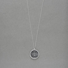 Load image into Gallery viewer, Griffin Wax Seal Necklace -Antique Wax Seal Jewelry In Silver