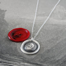 Load image into Gallery viewer, My Guiding Star - Silver Wax Seal Necklace Beacon Of Light North Star