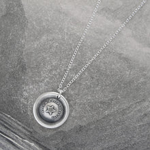 Load image into Gallery viewer, My Guiding Star - Silver Wax Seal Necklace Beacon Of Light North Star