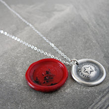 Load image into Gallery viewer, My Guiding Star - Silver Wax Seal Necklace Beacon Of Light North Star