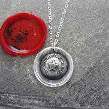 Load image into Gallery viewer, My Guiding Star - Silver Wax Seal Necklace Beacon Of Light North Star