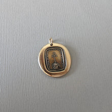 Load image into Gallery viewer, Happiness - Wax Seal Pendant With Agave Century Plant Bronze Jewelry