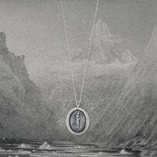 Load image into Gallery viewer, Hebe Goddess of Youth - Silver Wax Seal Necklace - RQP Studio