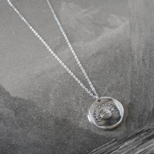 Load image into Gallery viewer, Struggling - Silver Wax Seal Necklace - Oh Help Me Through