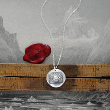 Load image into Gallery viewer, Struggling - Silver Wax Seal Necklace - Oh Help Me Through