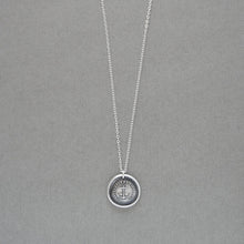 Load image into Gallery viewer, Anchor Wax Seal Necklace in silver - Hope Sustains Me - RQP Studio