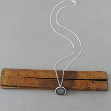 Load image into Gallery viewer, Anchor Wax Seal Necklace in silver - Hope Sustains Me - RQP Studio
