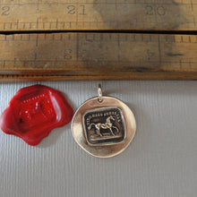 Load image into Gallery viewer, High Spirited Horse - Bronze Wax Seal Pendant Equestrian Jewelry