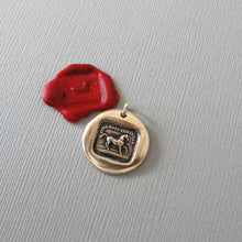 Load image into Gallery viewer, High Spirited Horse - Bronze Wax Seal Pendant Equestrian Jewelry