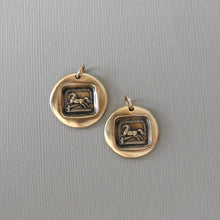 Load image into Gallery viewer, Horse Wax Seal Pendants In Antique Bronze